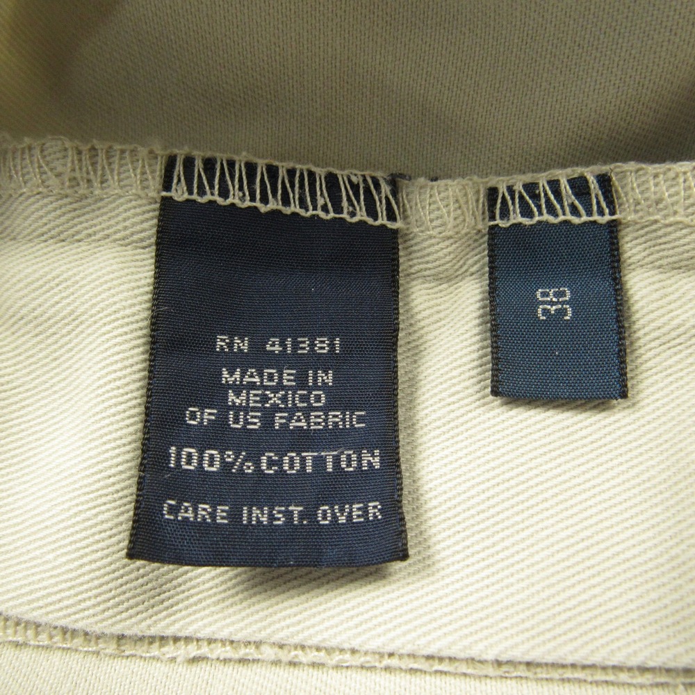 Polo Ralph Lauren Tyler Short Mens 38x9 Ivory Cream Pleated Chino Cotton Preppy - Picture 4 of 11